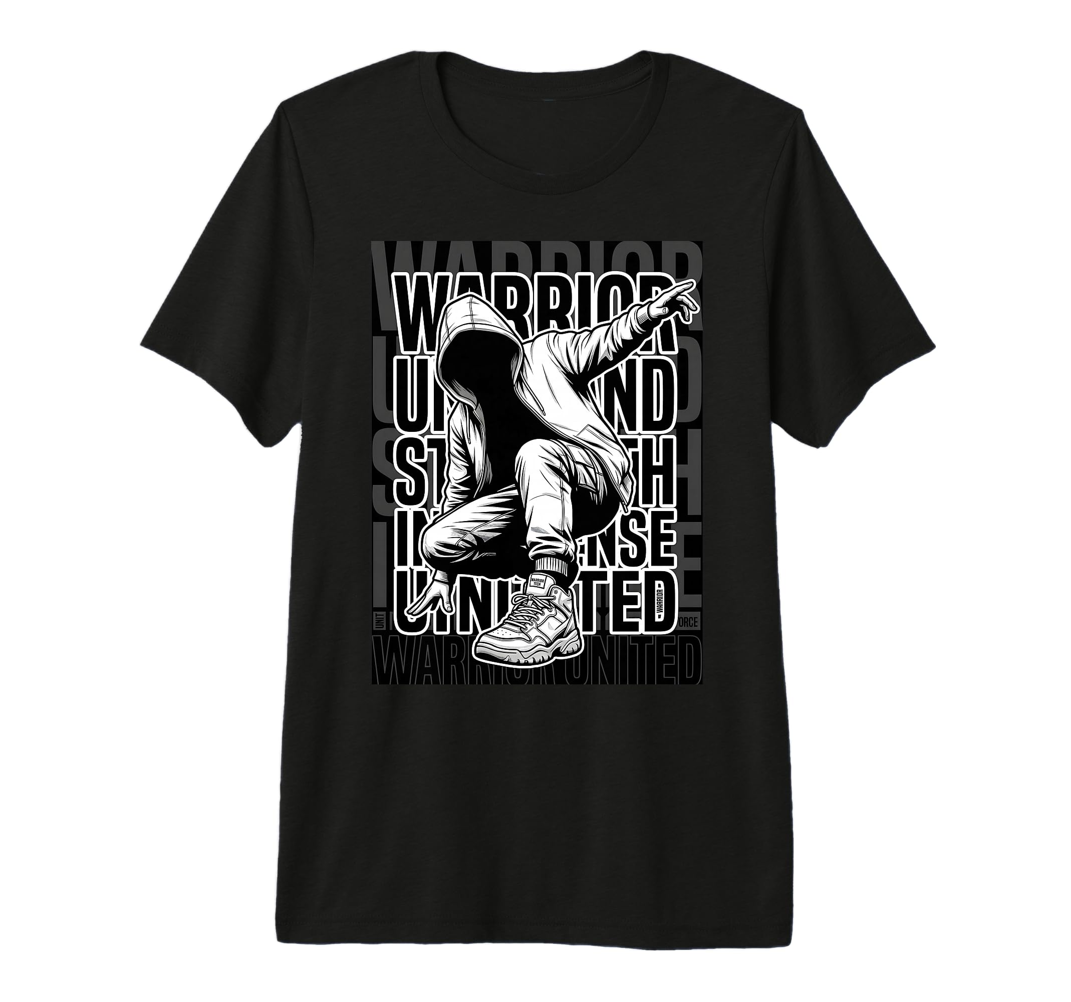 Hip Hop Old School Warrior United T-Shirt - Streetwear Style for Adults - T-Shirt, Sweatshirt, Hoodie