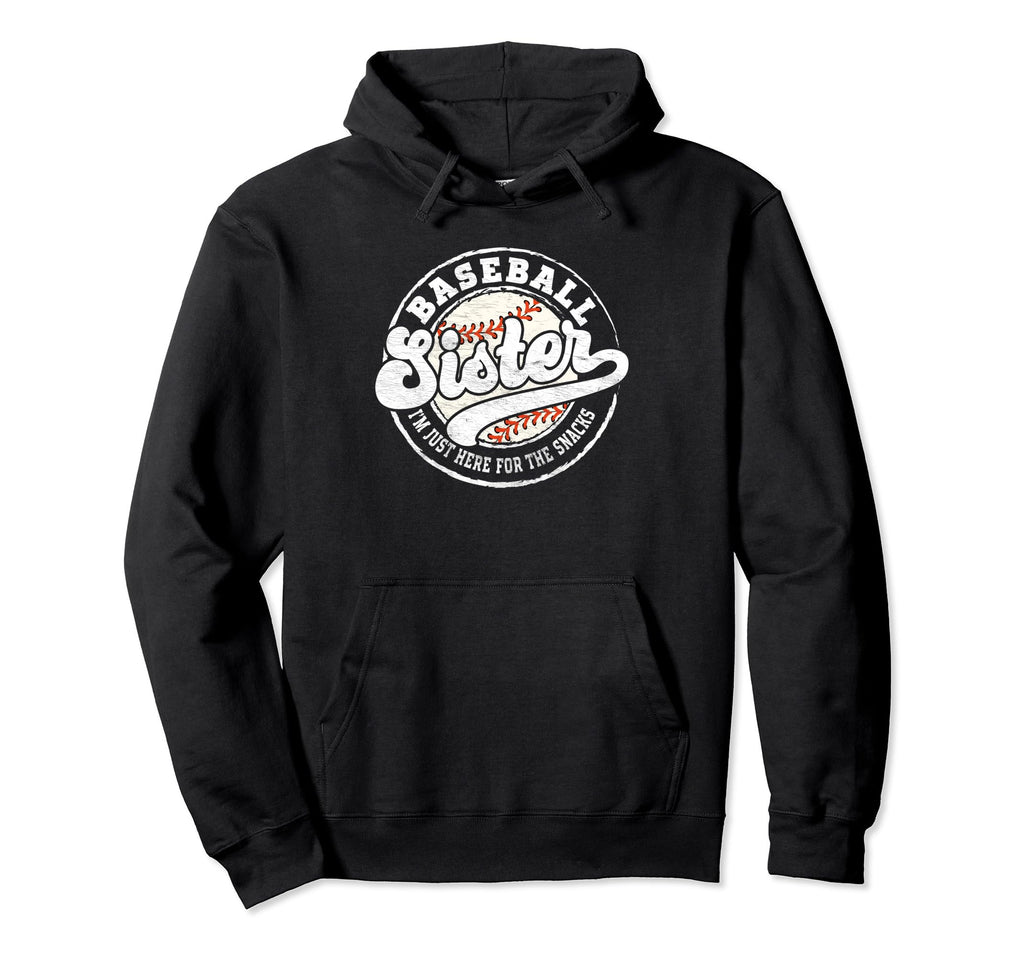 Baseball Sister Little Sis Big Hoodie - Casual Everyday Wear Men Women - T-Shirt, Sweatshirt, Hoodie