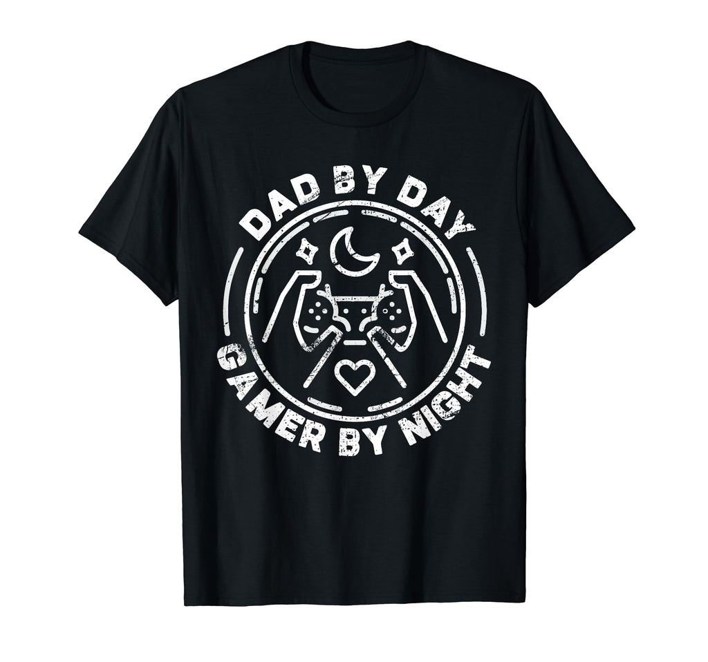 Funny Fathers Day Dad Day Gamer Night T-Shirt - Unique Graphic for Adults - T-Shirt, Sweatshirt, Hoodie