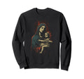 Mary Jesus Distressed 90S Goth Grunge Sweatshirt - Custom Art Print Unisex - T-Shirt, Sweatshirt, Hoodie