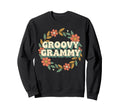 Groovy Grammy Shirts Flower Peace Sign Sweatshirt - Minimalist Print Unisex - T-Shirt, Sweatshirt, Hoodie