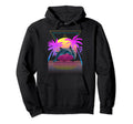 1980S 1990S Dolphins Palm Trees Sunset Hoodie - Streetwear Style Unisex - T-Shirt, Sweatshirt, Hoodie