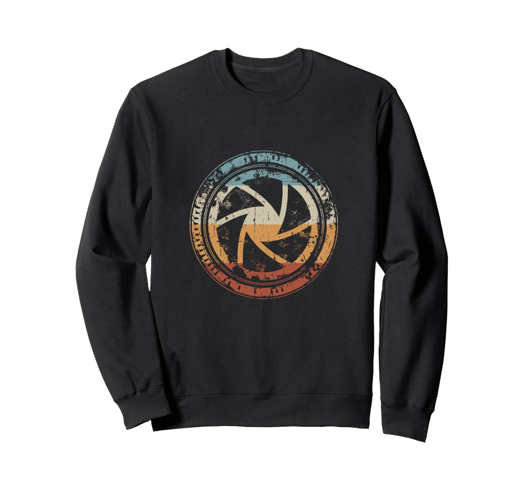 Camera Lens Aperture Iris Icon Sweatshirt - Trendy Graphic Men Women - T-Shirt, Sweatshirt, Hoodie