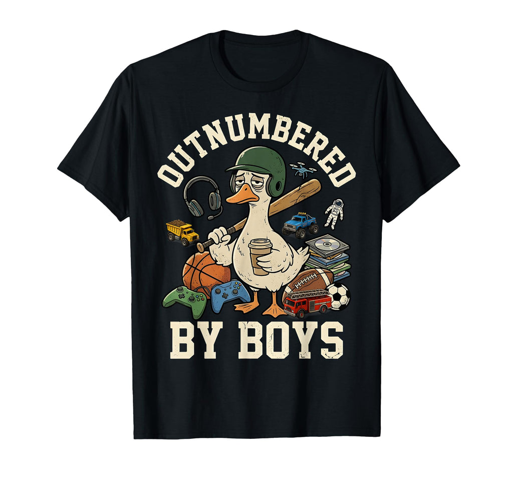 Outnumbered Funny Mom Goose Mothers T-Shirt - Fun Novelty Design Unisex - T-Shirt, Sweatshirt, Hoodie