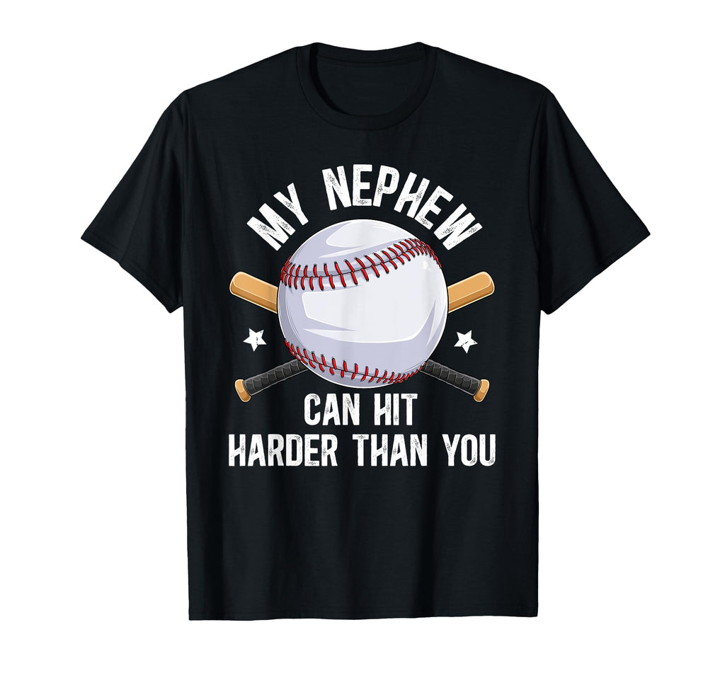 My Nephew Baseball Uncle T-Shirt - Casual Everyday Wear for Adults - T-Shirt, Sweatshirt, Hoodie