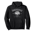 Charlottesville Virginia Usa Distressed Hoodie - Fun Novelty Design Unisex - T-Shirt, Sweatshirt, Hoodie