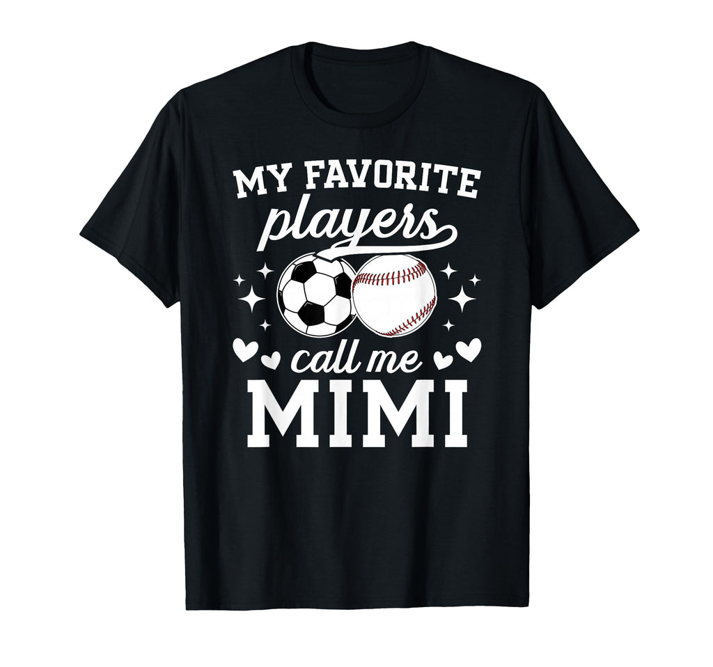 My Favorite Players Call Me Mimi T-Shirt - Custom Art Print Unisex - T-Shirt, Sweatshirt, Hoodie