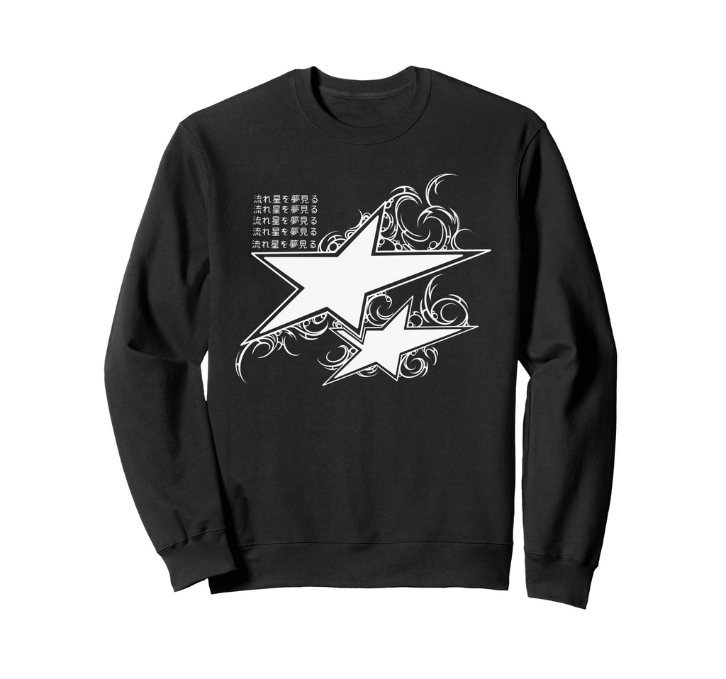 Y2K 90S Tattoo Styl Double Star Dreaming Sweatshirt - Graphic Print Unisex - T-Shirt, Sweatshirt, Hoodie
