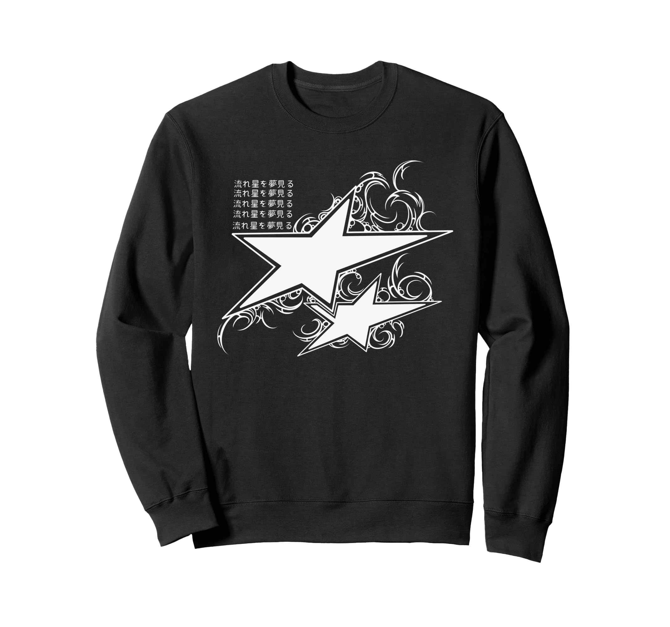 Y2K 90S Tattoo Styl Double Star Dreaming Sweatshirt - Graphic Print Unisex - T-Shirt, Sweatshirt, Hoodie