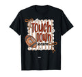Coquette Bow Football Game Day Heart Mom T-Shirt - Novelty Apparel Unisex - T-Shirt, Sweatshirt, Hoodie