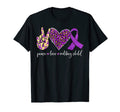 Purple Up Peace Love Military Child T-Shirt - Minimalist Print Men Women - T-Shirt, Sweatshirt, Hoodie
