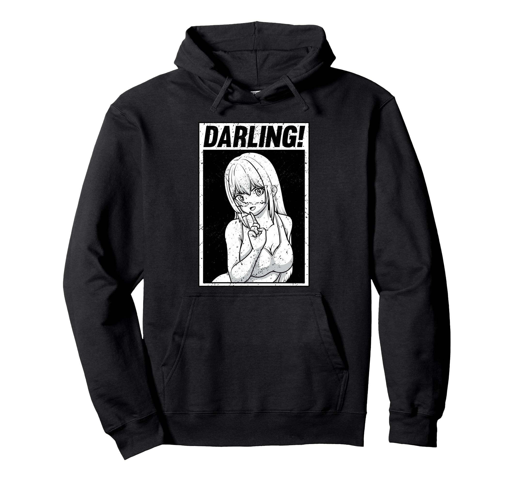 Glitch Waifu Aesthetic Anime Otaku Hoodie - Minimalist Print for Adults - T-Shirt, Sweatshirt, Hoodie