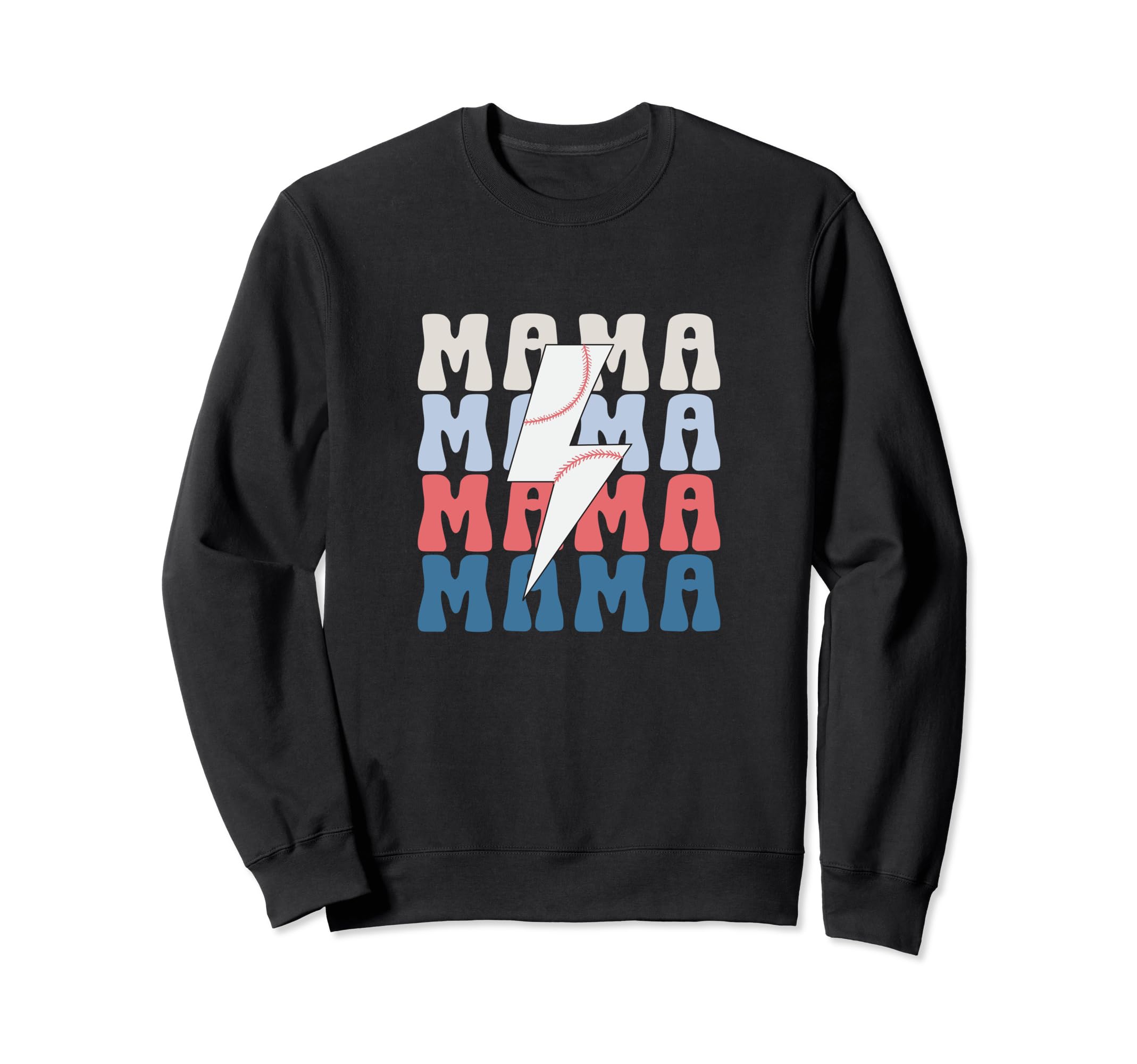 Baseball Mama Ball Game Sports Sweatshirt - Custom Art Print for Adults - T-Shirt, Sweatshirt, Hoodie
