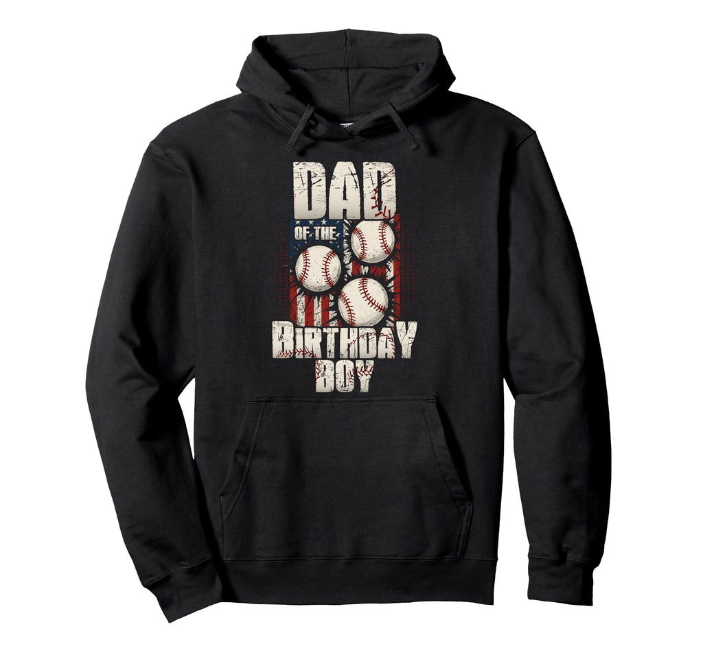 Dad Birthday Matching Baseball Birthday Hoodie - Novelty Apparel for Adults - T-Shirt, Sweatshirt, Hoodie