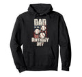 Dad Birthday Matching Baseball Birthday Hoodie - Novelty Apparel for Adults - T-Shirt, Sweatshirt, Hoodie