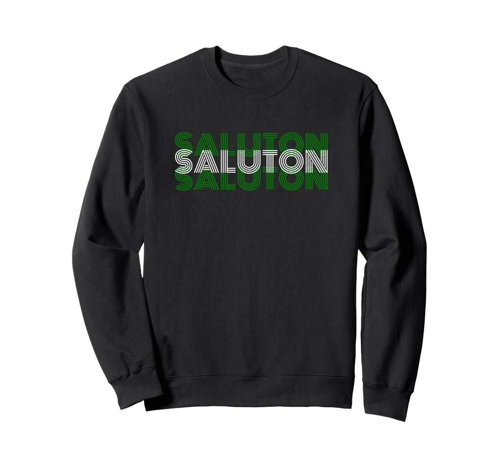 Saluton Esperanto 70S Greeting Sweatshirt - Casual Everyday Wear Unisex - T-Shirt, Sweatshirt, Hoodie