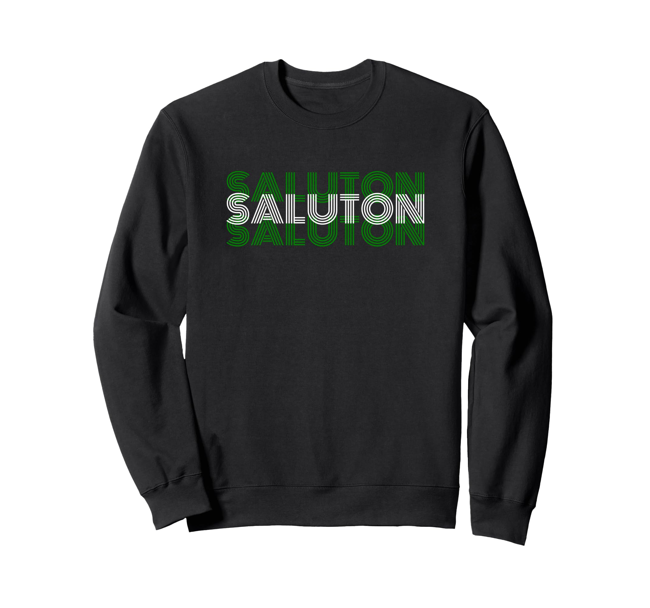 Saluton Esperanto 70S Greeting Sweatshirt - Casual Everyday Wear Unisex - T-Shirt, Sweatshirt, Hoodie