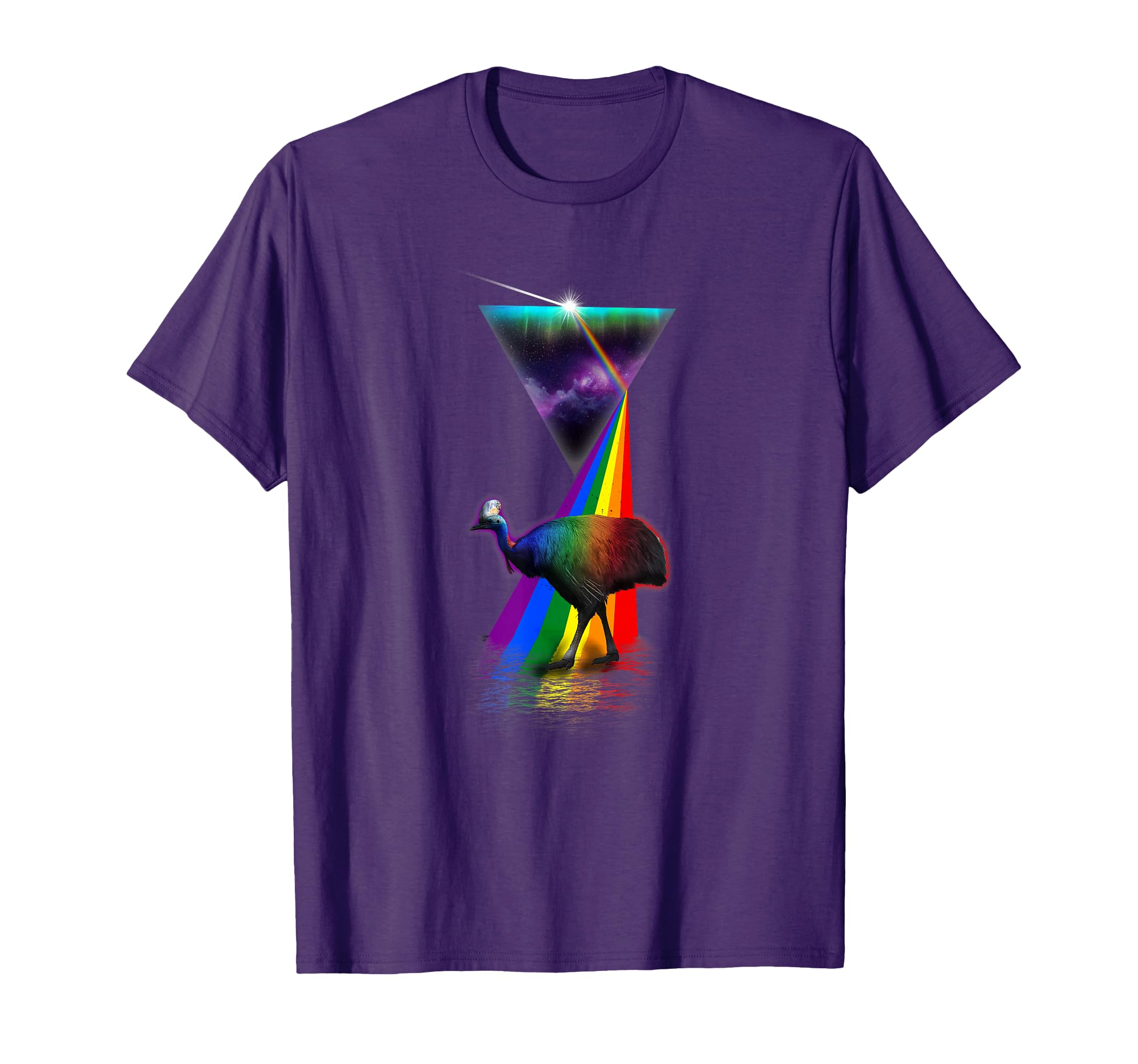 Prism Cassowary T-Shirt - Custom Art Print for Adults - T-Shirt, Sweatshirt, Hoodie