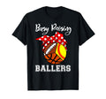 Busy Raising Ballers Funny Softball T-Shirt - Graphic Print Unisex - T-Shirt, Sweatshirt, Hoodie