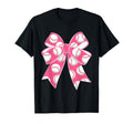Baseball Coquette Bow Baseball Mom Mama T-Shirt - Custom Art Print Unisex - T-Shirt, Sweatshirt, Hoodie