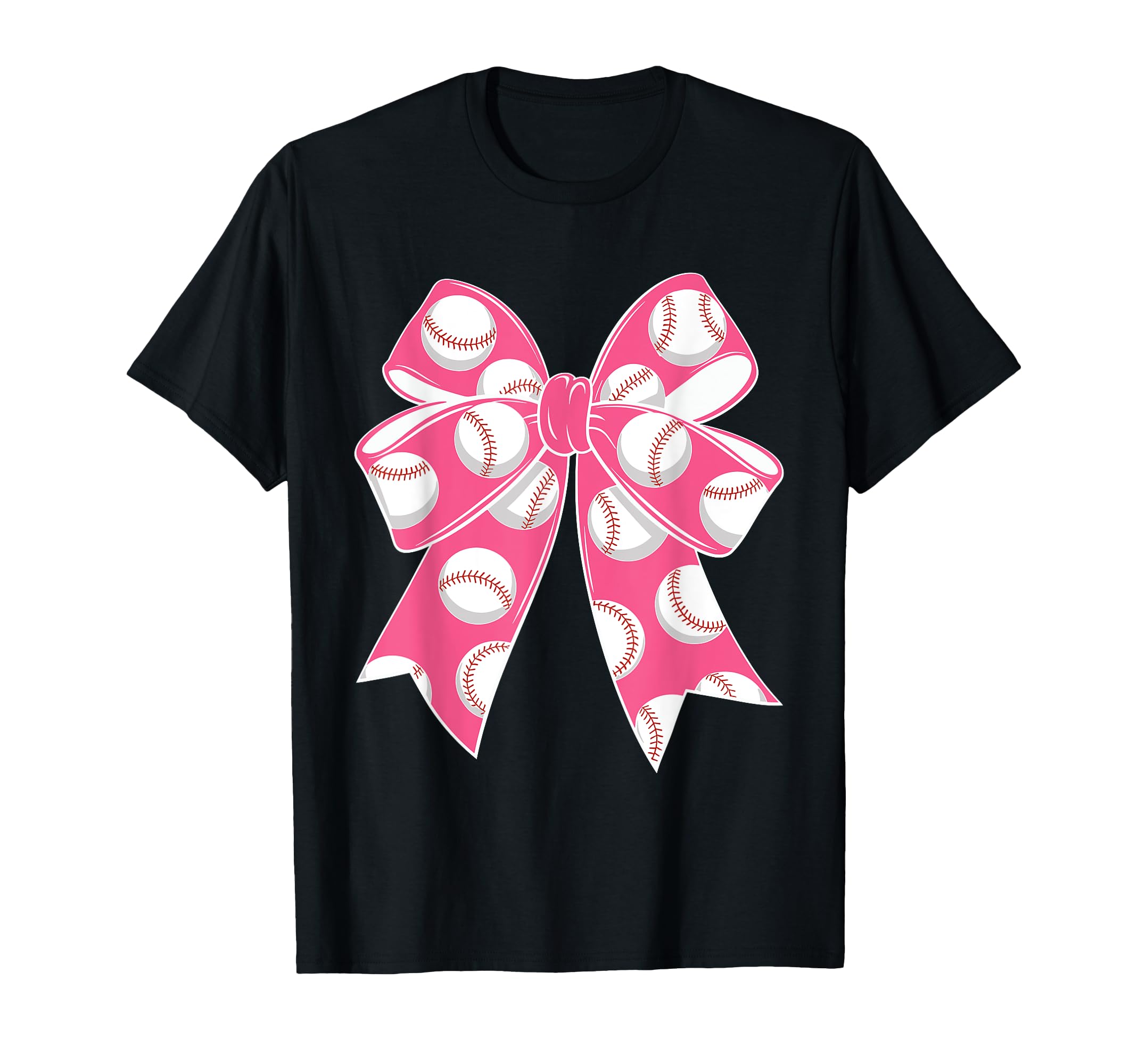 Baseball Coquette Bow Baseball Mom Mama T-Shirt - Custom Art Print Unisex - T-Shirt, Sweatshirt, Hoodie