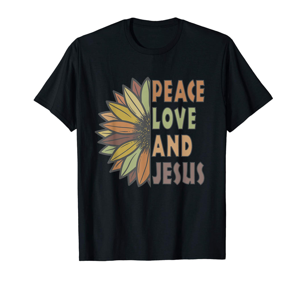 Peace Love And Jesus T-Shirt - Minimalist Print Unisex - T-Shirt, Sweatshirt, Hoodie