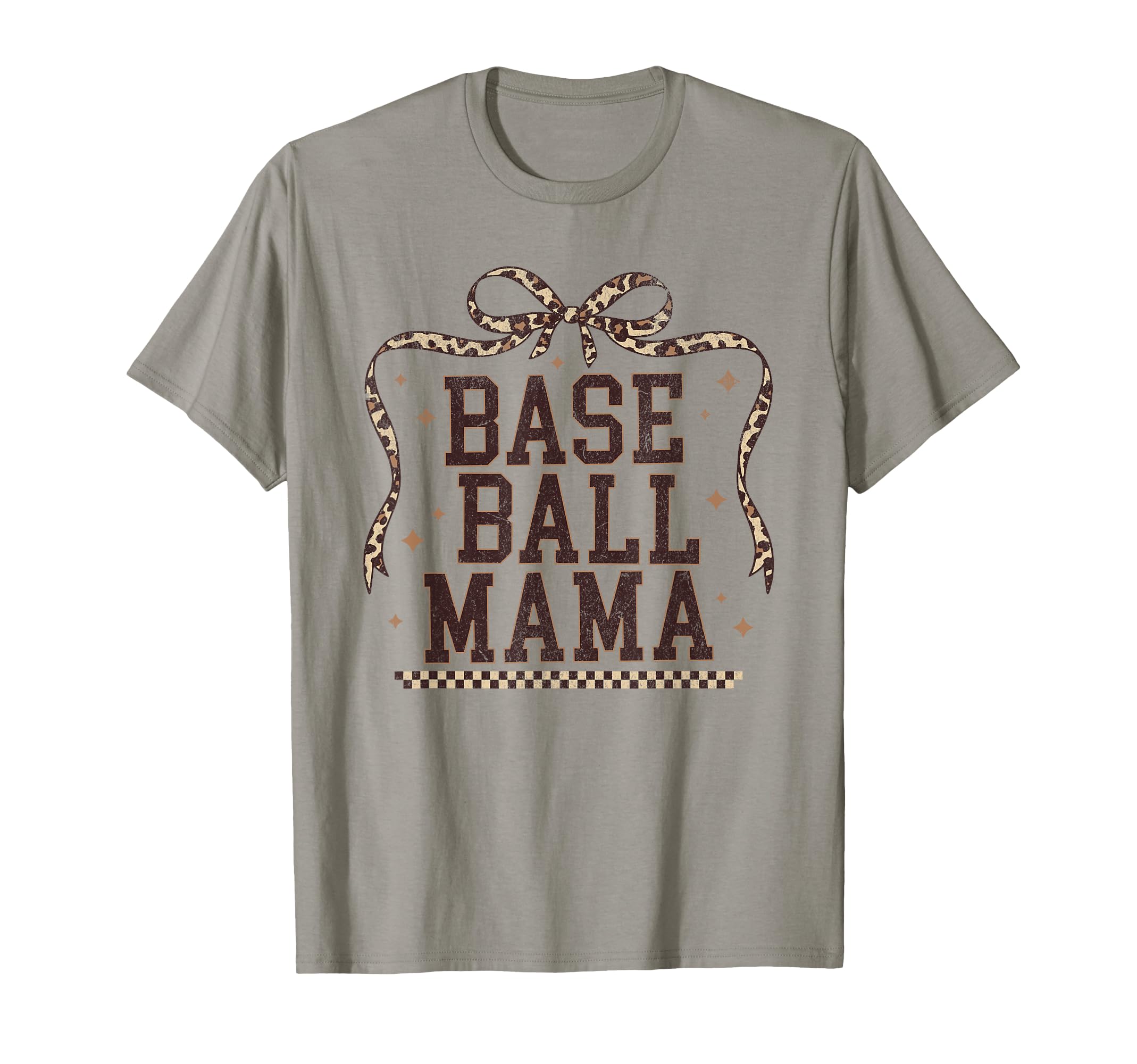 Baseball Mama Coquette Leopard Bow T-Shirt - Fun Novelty Design Unisex - T-Shirt, Sweatshirt, Hoodie