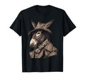 Country Cowboy Donkey Rodeo Cowgirl T-Shirt - Minimalist Print for Adults - T-Shirt, Sweatshirt, Hoodie