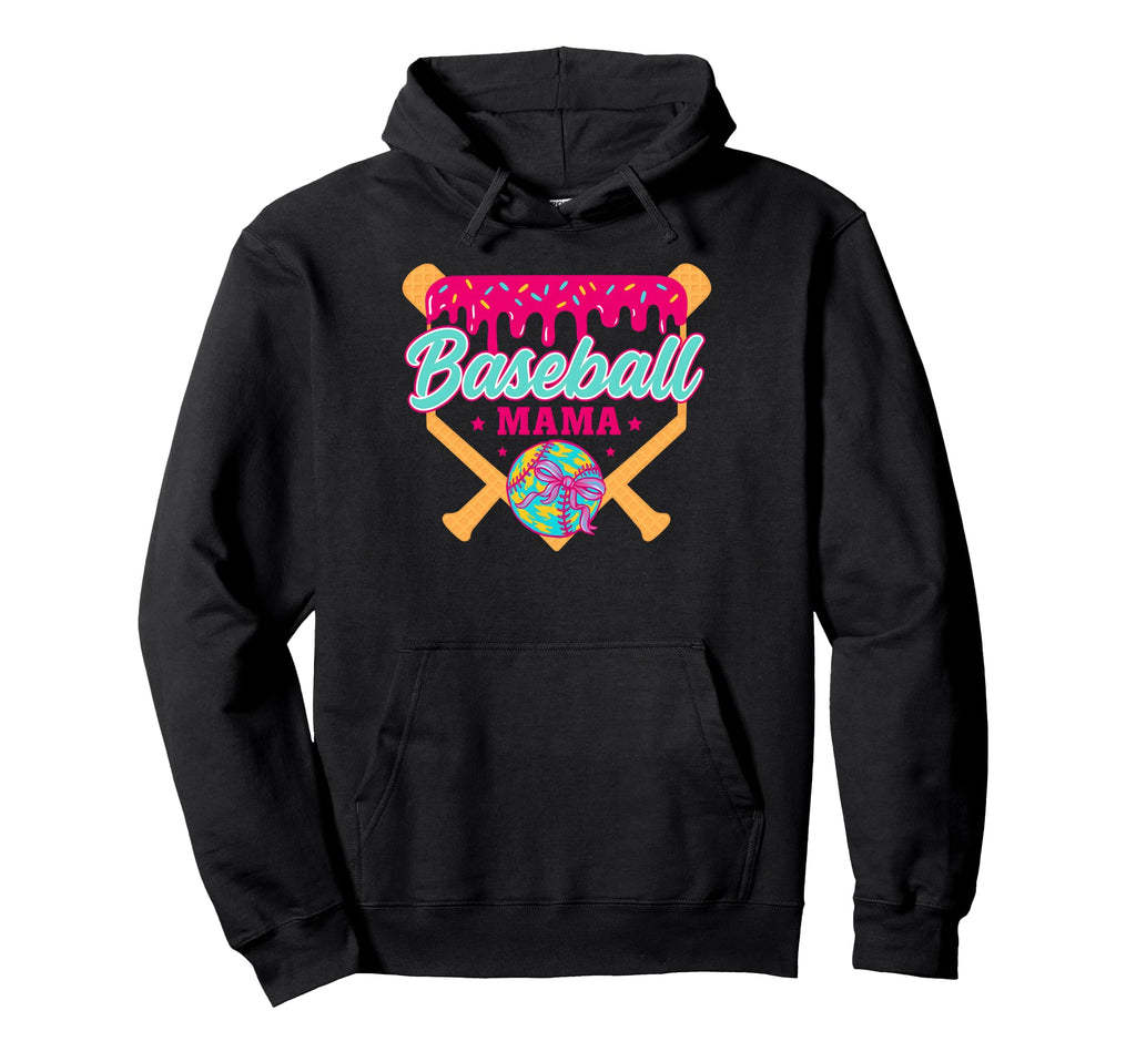 Baseball Drip Mama Ice Cream Drip Hoodie - Aesthetic Graphic Men Women - T-Shirt, Sweatshirt, Hoodie