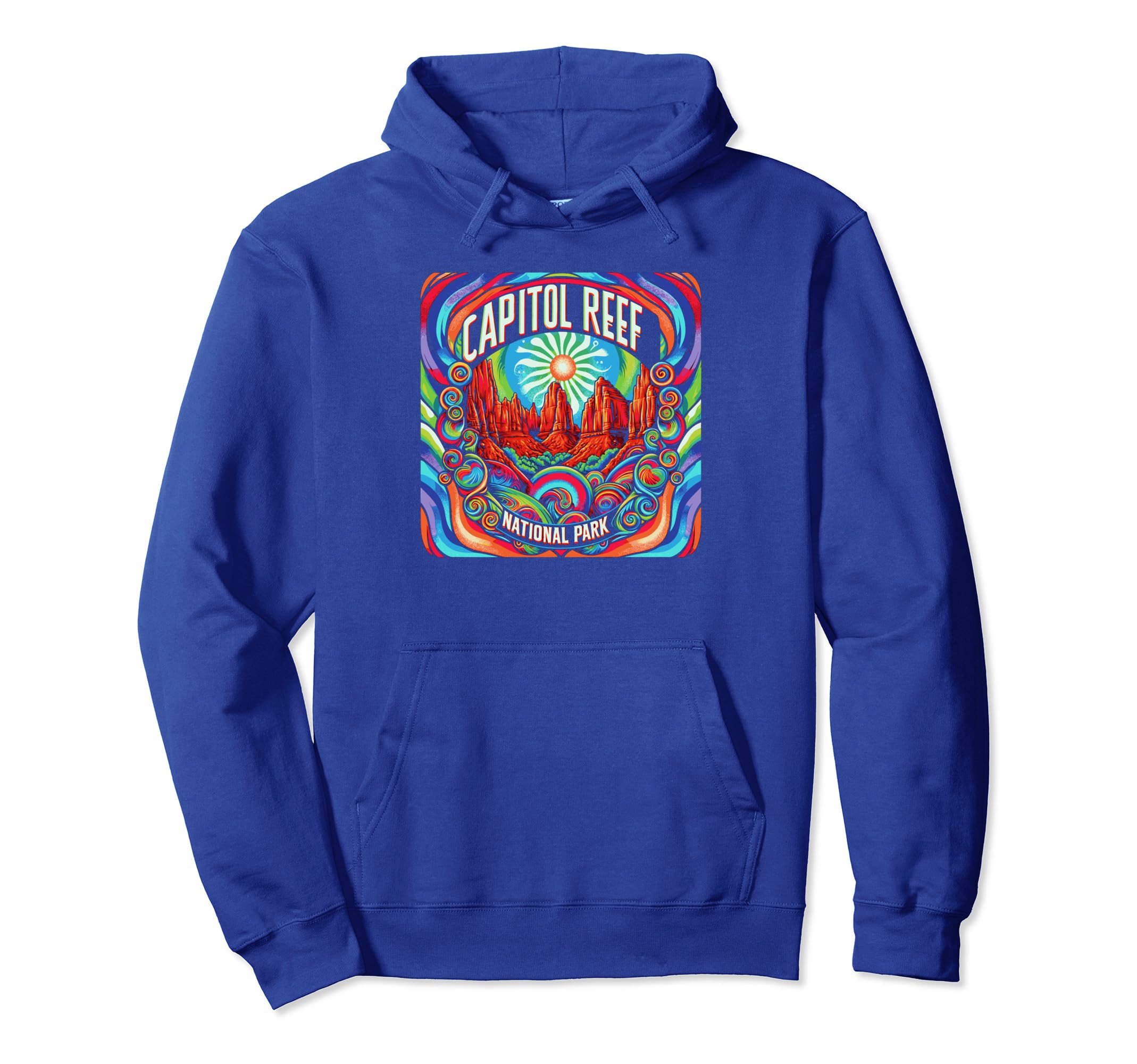 Capitol Reef National Park Utah 60S Hoodie - Unique Graphic for Adults - T-Shirt, Sweatshirt, Hoodie