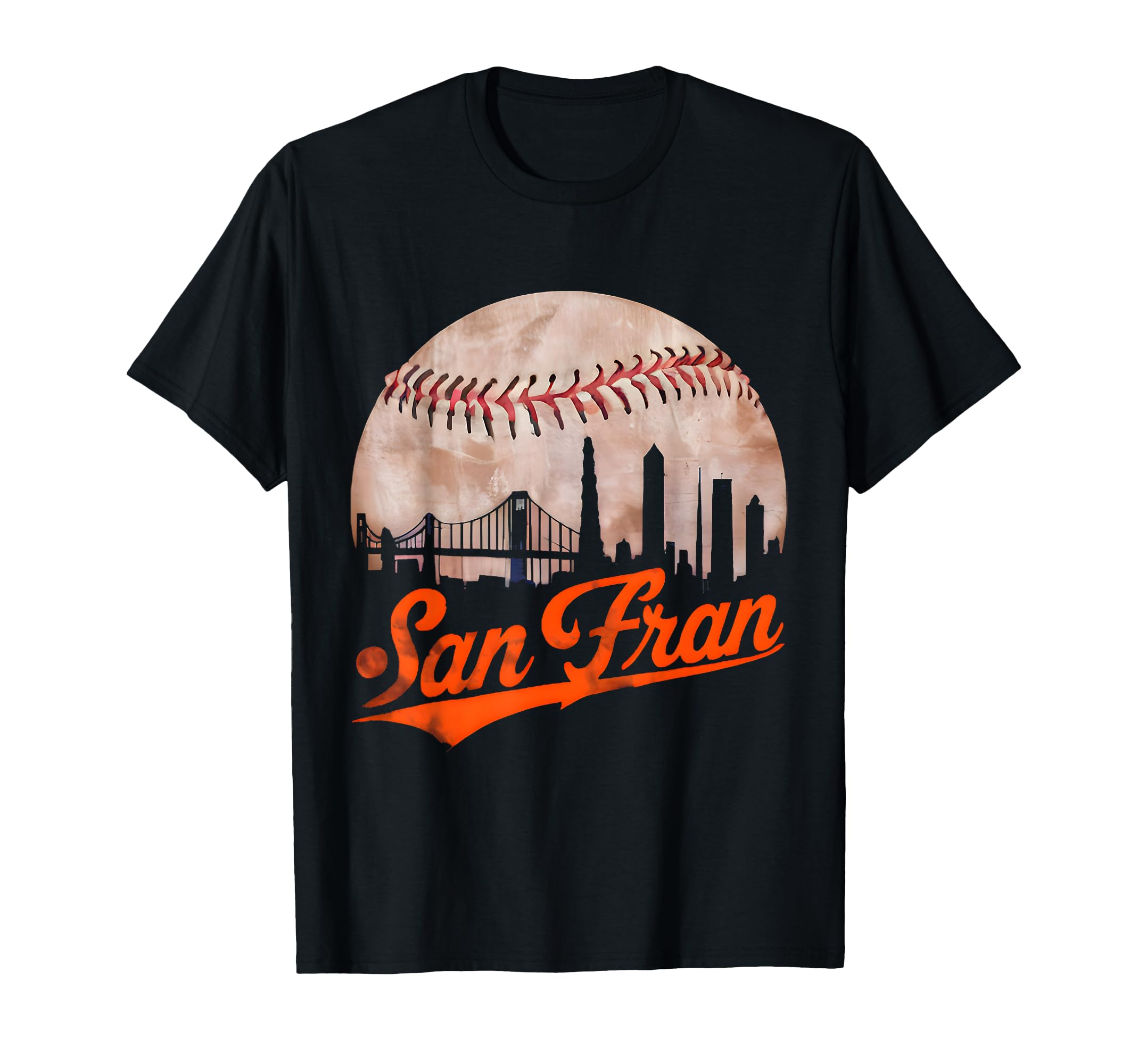 Distressed San Francisco California T-Shirt - Custom Art Print Men Women - T-Shirt, Sweatshirt, Hoodie