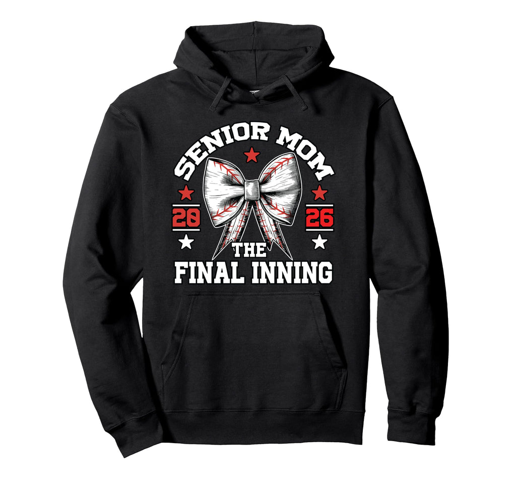 Baseball Senior Mom Graduation 2026 Hoodie - Fun Novelty Design Unisex - T-Shirt, Sweatshirt, Hoodie