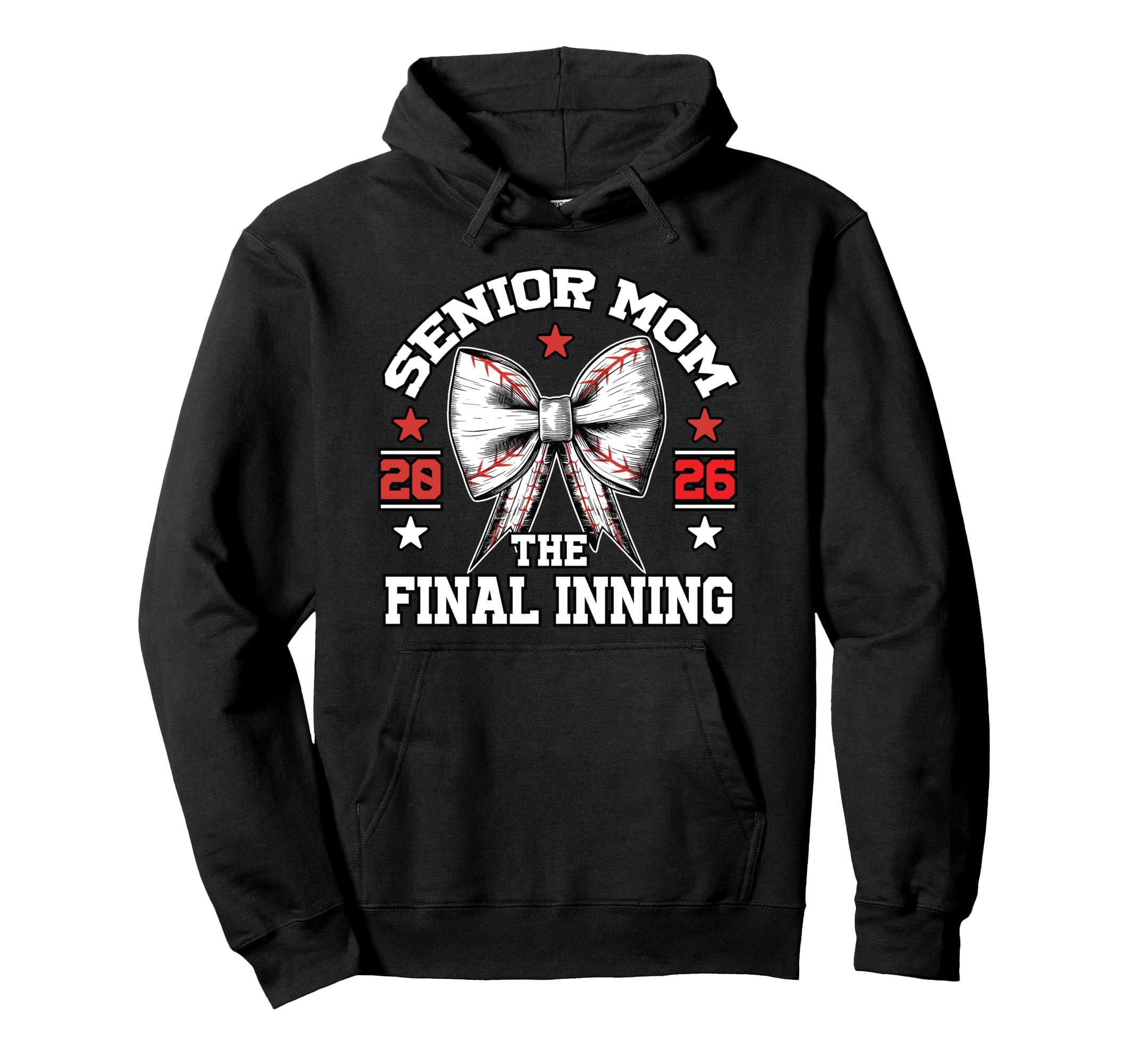 Baseball Senior Mom Graduation 2026 Hoodie - Fun Novelty Design Unisex - T-Shirt, Sweatshirt, Hoodie