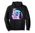 Japanese Dragon Samurai Vaporwave Hoodie - Streetwear Style for Adults - T-Shirt, Sweatshirt, Hoodie
