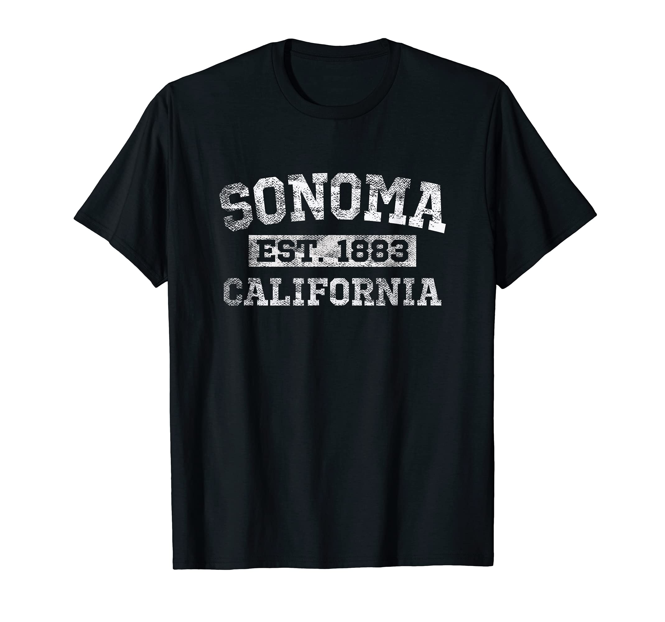 Sonoma California Distressed T-Shirt - Casual Everyday Wear for Adults - T-Shirt, Sweatshirt, Hoodie