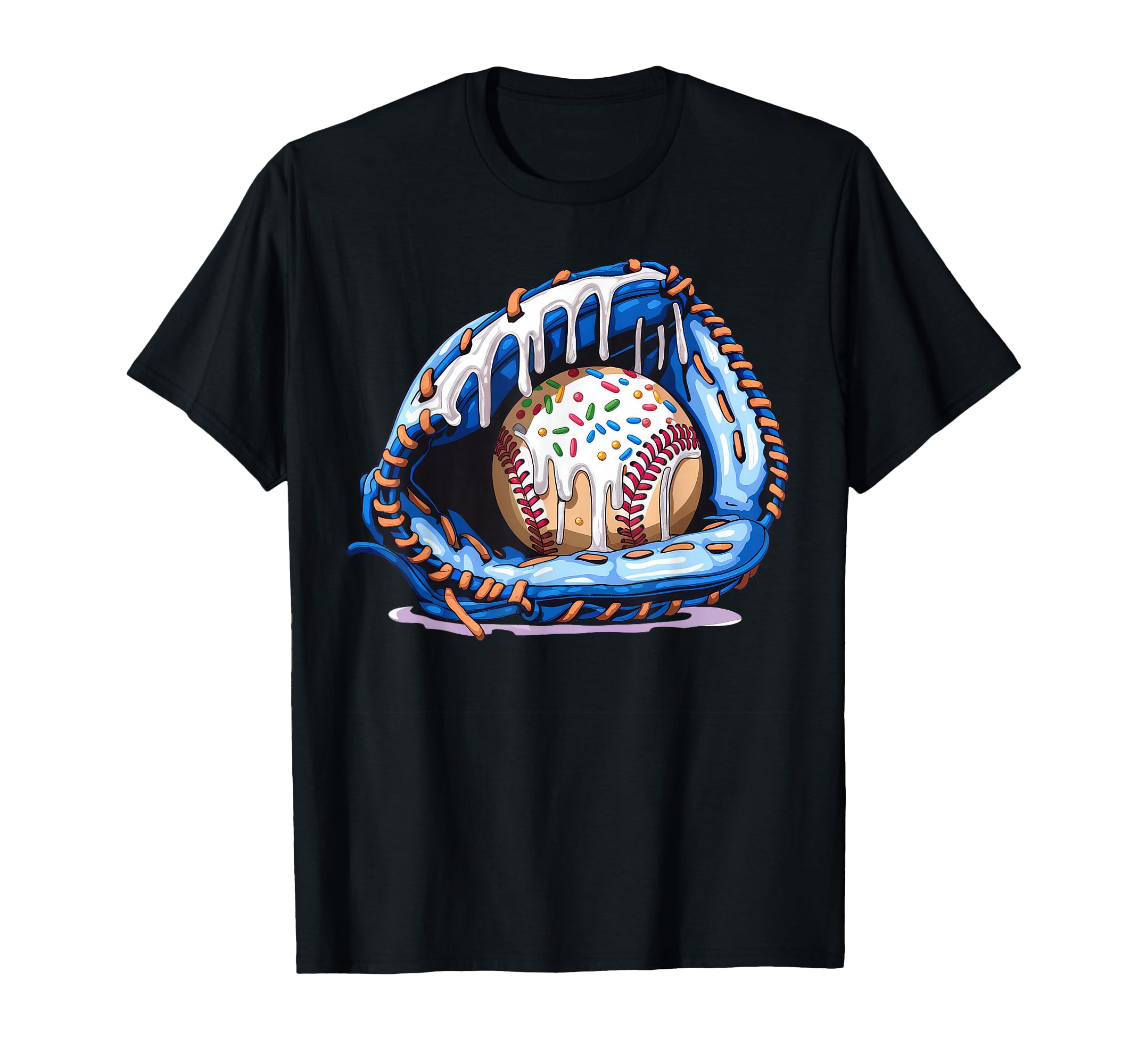 Baseball Drip Ice Cream Sprinkles T-Shirt - Streetwear Style Unisex - T-Shirt, Sweatshirt, Hoodie