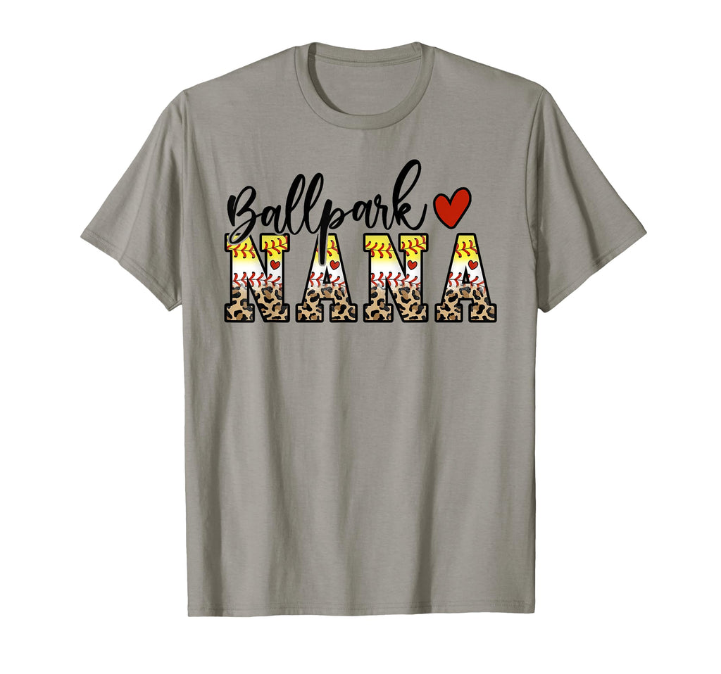 Ballpark Nana Baseball Softball Mom T-Shirt - Aesthetic Graphic Men Women - T-Shirt, Sweatshirt, Hoodie