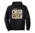 Cheer Mom Mother Bow Cheerleader Hoodie - Fun Novelty Design for Adults - T-Shirt, Sweatshirt, Hoodie