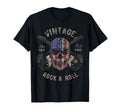 American Flag Guitar Rock And Roll T-Shirt - Custom Art Print Men Women - T-Shirt, Sweatshirt, Hoodie