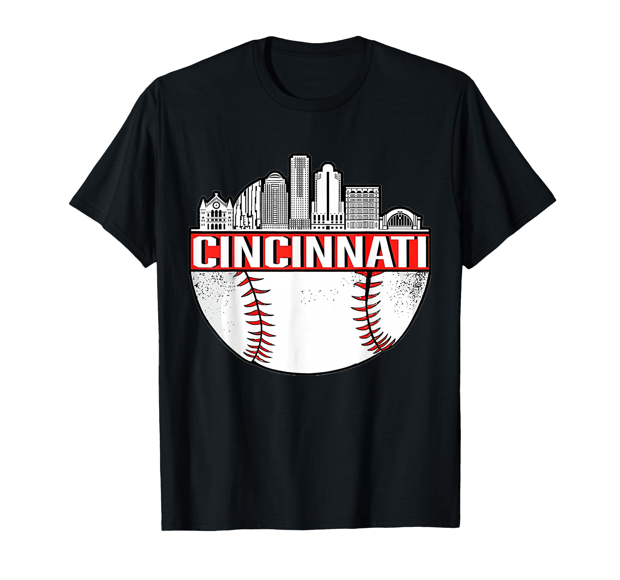 Cincinnati Ohio Skyline T-Shirt - Streetwear Style Unisex - T-Shirt, Sweatshirt, Hoodie