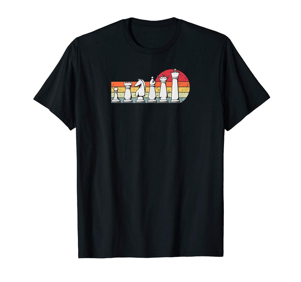 Chess Player Sunset Chess Pieces T-Shirt - Unique Graphic for Adults - T-Shirt, Sweatshirt, Hoodie