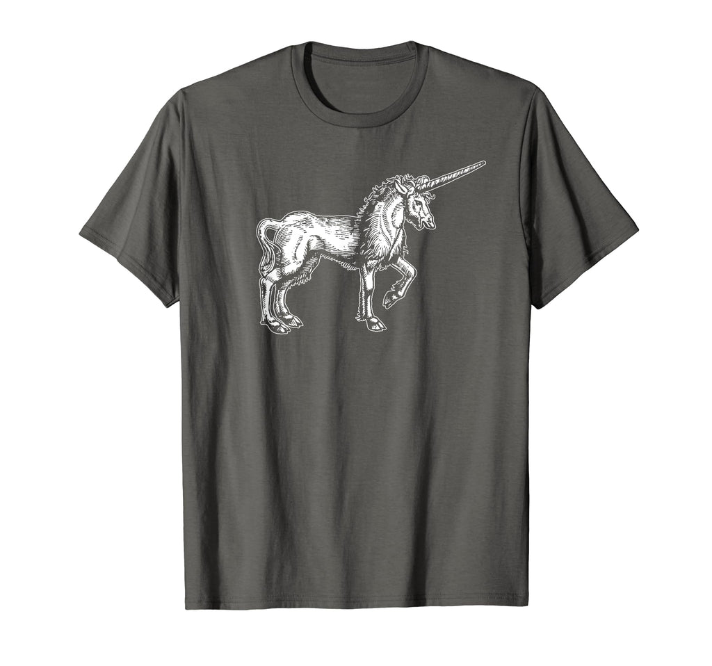 Unicorn Simple Minimalist Distressed T-Shirt - Unique Graphic Men Women - T-Shirt, Sweatshirt, Hoodie