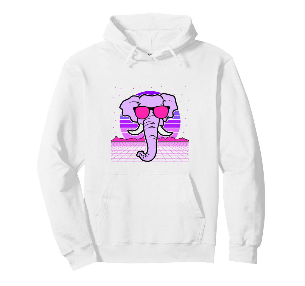 Aesthetic Vaporwave Outfits Elephant Hoodie - Streetwear Style Men Women - T-Shirt, Sweatshirt, Hoodie