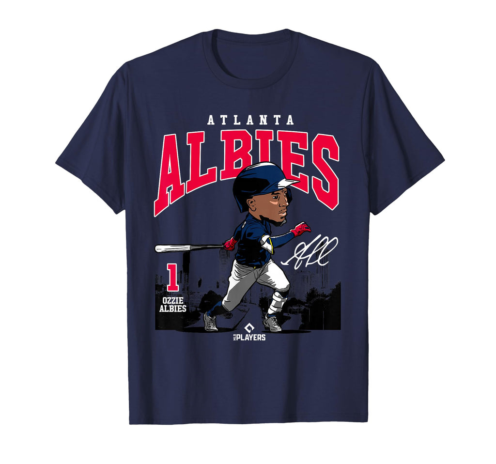 Ozzie Albies Atlanta Baseball Mlb T-Shirt - Streetwear Style for Adults - T-Shirt, Sweatshirt, Hoodie