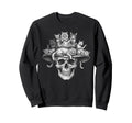 Skull Cat Skeleton Kitty Kitten Sweatshirt - Fun Novelty Design Men Women - T-Shirt, Sweatshirt, Hoodie