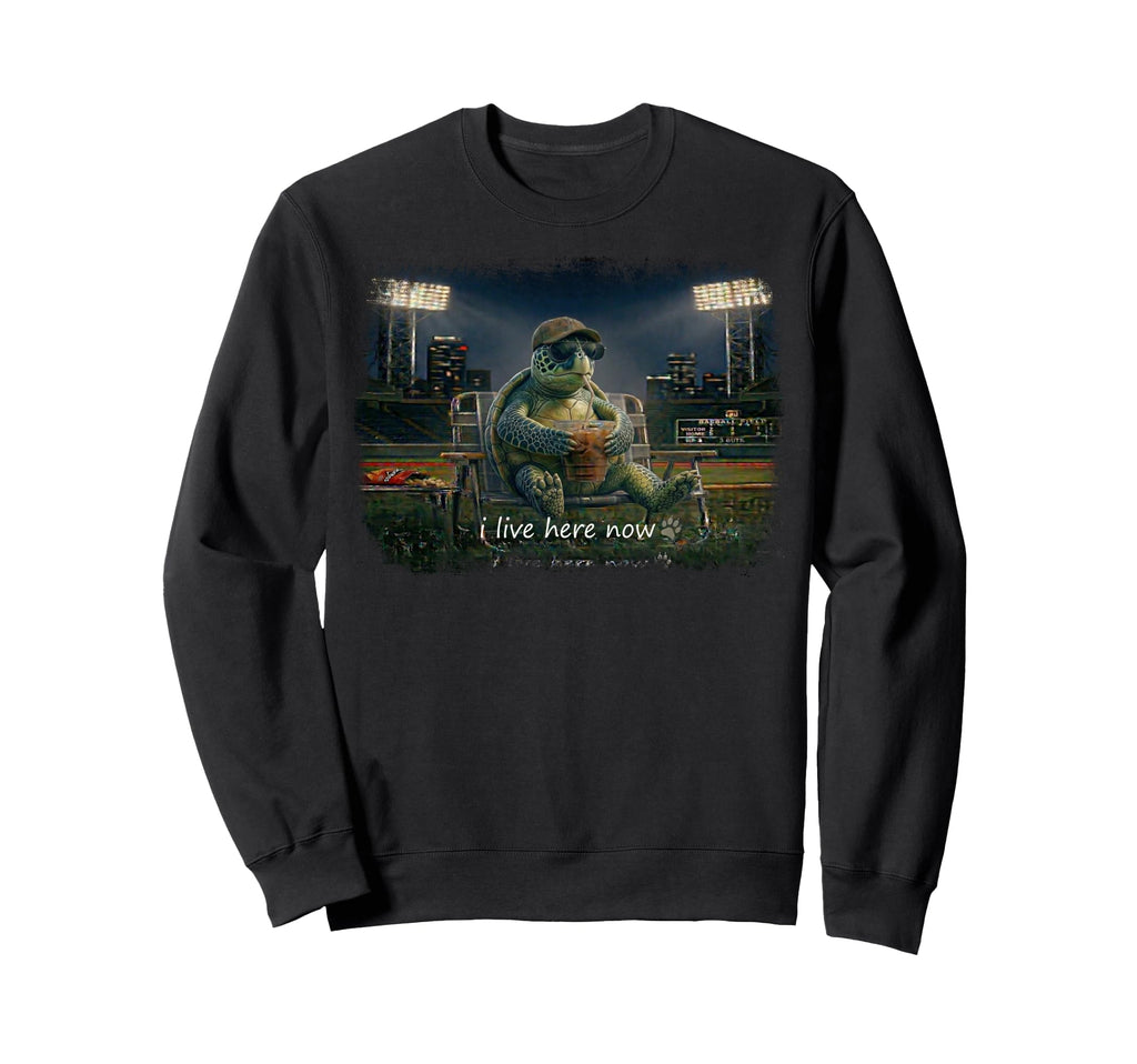 Funny Turtle Ballfield Baseball Field Sweatshirt - Streetwear Style Unisex - T-Shirt, Sweatshirt, Hoodie