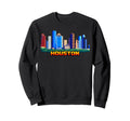 Houston 8 Bit Video Arcade Gamer Sweatshirt - Aesthetic Graphic Men Women - T-Shirt, Sweatshirt, Hoodie