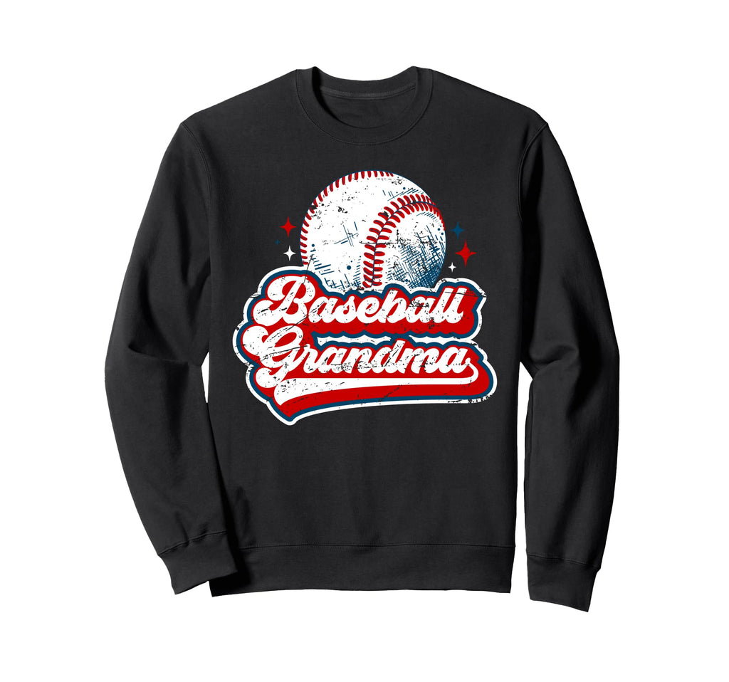Baseball Grandma Baseball Sweatshirt - Fun Novelty Design for Adults - T-Shirt, Sweatshirt, Hoodie