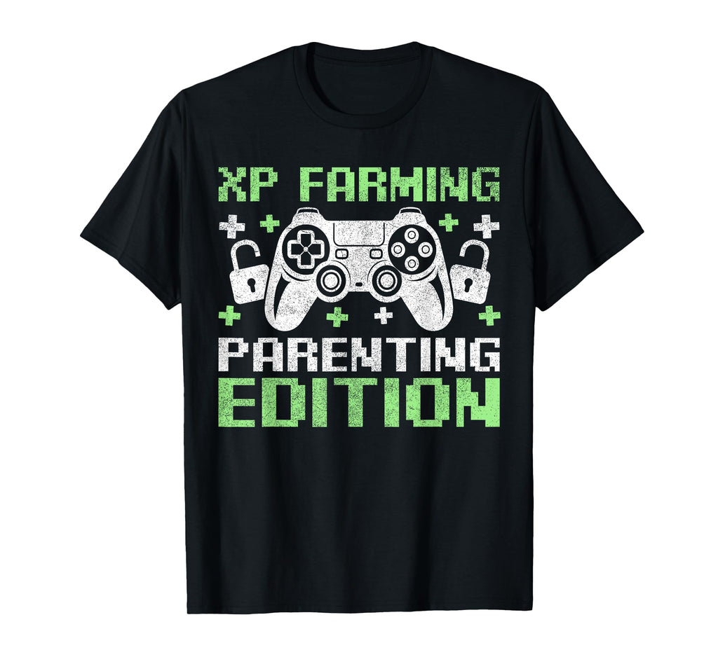 Gamer Dad Fathers Day Xp Farming T-Shirt - Minimalist Print Men Women - T-Shirt, Sweatshirt, Hoodie