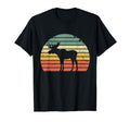 Moose Sunset Colors Distressed T-Shirt - Fun Novelty Design for Adults - T-Shirt, Sweatshirt, Hoodie
